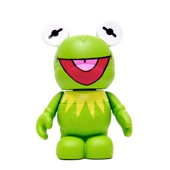 Kermit the Frog figure by Monty Maldovan, produced by Disney. Front view.