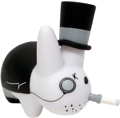 Top Hat figure by Frank Kozik, produced by Kidrobot. Front view.