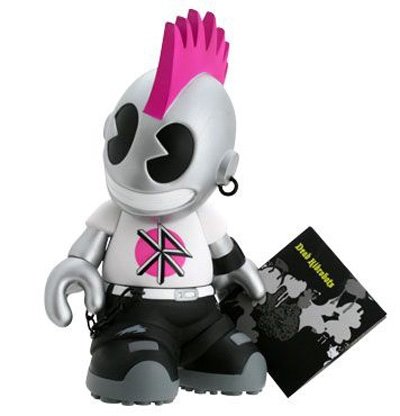 Kidrobot Mascot 16 - KidPunk 1980 Edition figure, produced by Kidrobot. Front view.