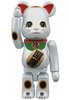 Maneki Neko Be@rbrick 100% - Beckoning Cat White