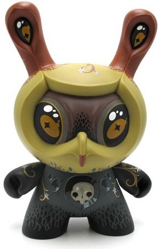 Atropa Dunny figure by Jason Limon, produced by Kidrobot. Front view.