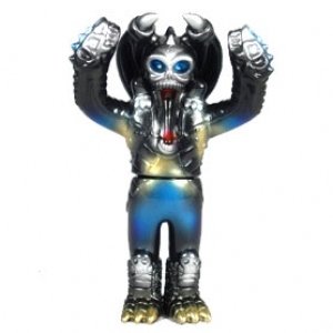Kaijin Docross Blue Flames figure by Docross, produced by Blobpus. Front view.
