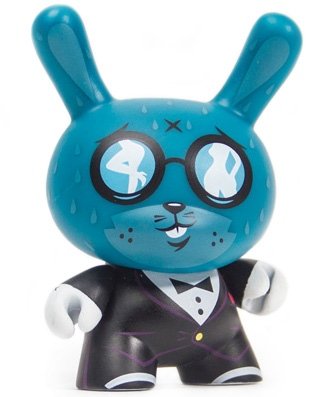 Starry Eyed (Shy Wolf)  figure by Kronk, produced by Kidrobot. Front view.
