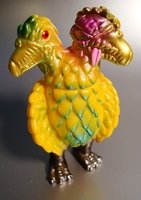 Seagool - Canary Yellow S.M.F.U. exclusive figure by Paul Kaiju, produced by Lulubell Toys. Front view.