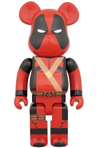 DeadPool Be@rbrick 400% figure by Marvel, produced by Medicom Toy. Front view.