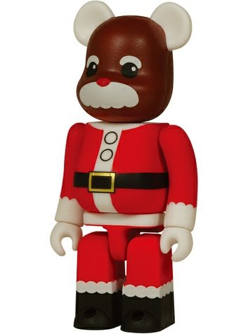 Santa Xmas Twin Be@rbrick 100% 2004 figure, produced by Medicom Toy. Front view.