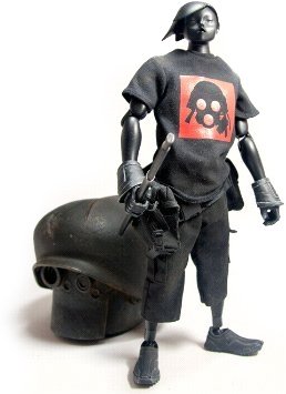 Tomorrow King Negro - Bambaland Exclusive figure by Ashley Wood, produced by Threea. Front view.