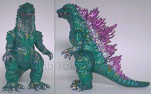 Godzilla 1999 (Mire-Goji) Green figure by Yuji Nishimura, produced by M1Go. Front view.