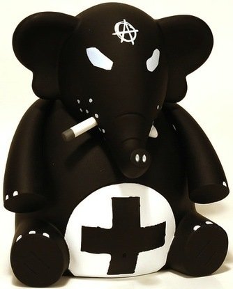 Bomb Jr - Evil Anarchy figure by Frank Kozik, produced by Toy2R. Front view.