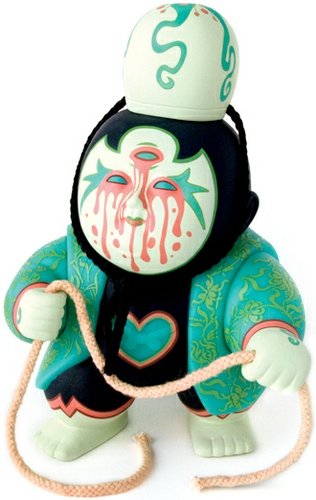 Happy Bubblegum Tears Man -  Newbury Comics Exclusive figure by Tara Mcpherson, produced by Super Rad Toys. Front view.