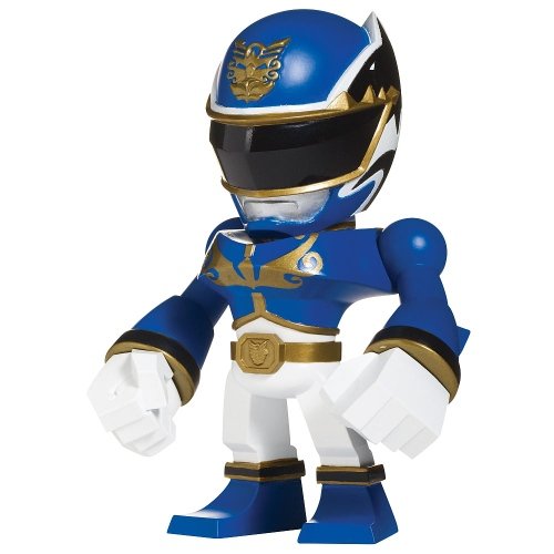 Megaforce Blue Ranger figure by Touma, produced by Bandai. Front view.
