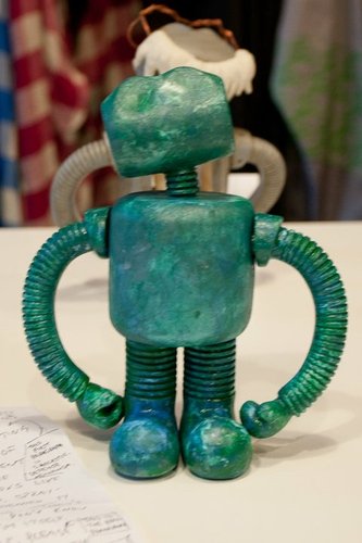 I Like The Ocean figure by Mark Hoppus, produced by Analog Playset. Front view.