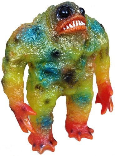Kaiju Rhaal - Yellow figure by Barry Allen, produced by Gorgoloid. Front view.