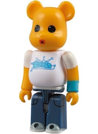 B-Dash Tonibrick Be@rbrick 100% figure, produced by Medicom Toy. Front view.