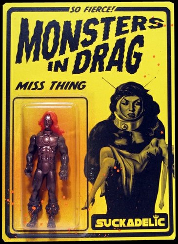 Miss Thing figure by Sucklord, produced by Suckadelic. Front view.