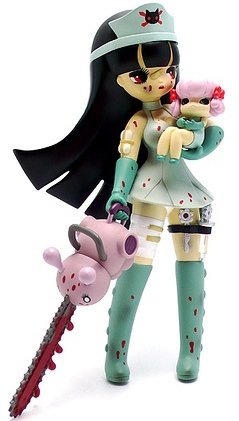 Kaori the Nurse figure by Junko Mizuno, produced by Kidrobot. Front view.