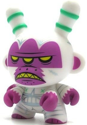 Kronk Dunny figure by Kronk, produced by Kidrobot. Front view.