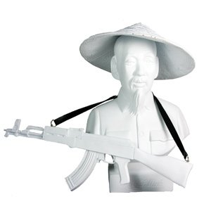 Ho Chi Minh Bust - Newbury Comics Exclusive figure by Frank Kozik, produced by Ultraviolence. Front view.