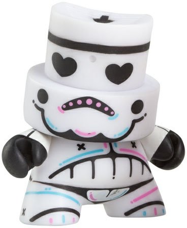 SkullTrooper  figure by Kronk, produced by Kidrobot. Front view.