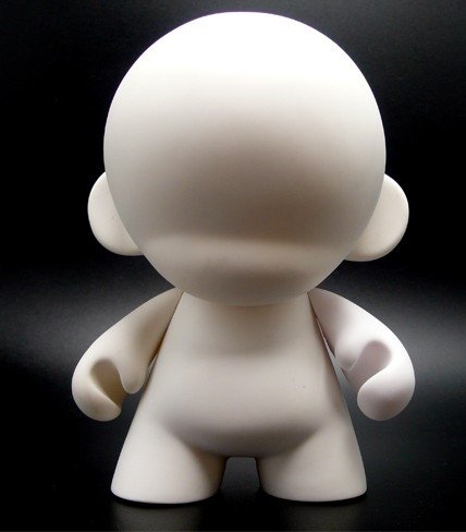 Mini Munny - DIY figure, produced by Kidrobot. Front view.