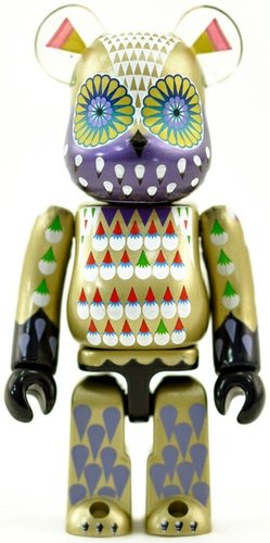 Klaus Haapaniemi - Secret Artist Be@rbrick Series 25 figure by Klaus Haapaniemi, produced by Medicom Toy. Front view.