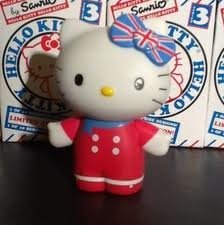 Hello Kitty UK figure by Sanrio, produced by Sanrio. Front view.