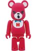 Hysteric Bear Be@rbrick 100% - Red