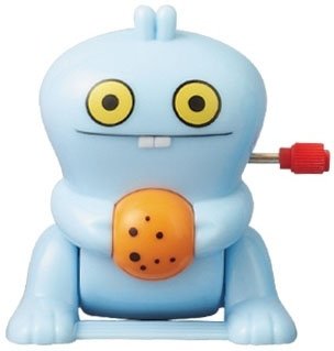 Babo - Blue figure by David Horvath, produced by Pretty Ugly Llc.. Front view.