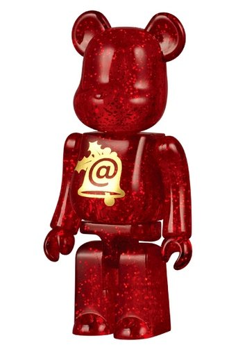 2006 X’mas Be@rbrick 100% figure, produced by Medicom Toy. Front view.