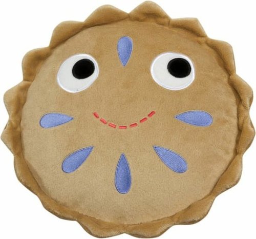 Yummy 12 Inch Plush, Blueberry Pie  figure by Heidi Kenney, produced by Kidrobot. Front view.