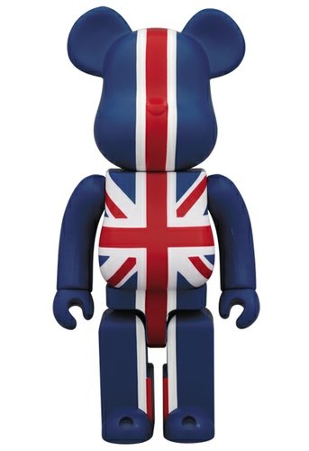 Union Jack Be@rbrick 400% figure, produced by Medicom Toy. Front view.