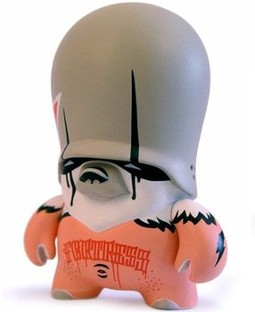 Shaved Trooper figure by Flying Fortress, produced by Adfunture. Front view.