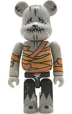 Secret Horror Be@rbrick Series 6 figure by Pushead, produced by Medicom Toy. Front view.