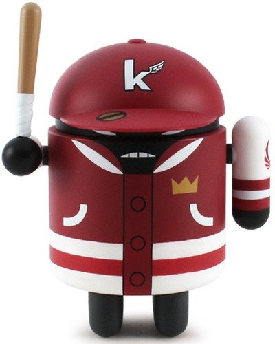 Flipmode Android figure by Kano, produced by Dyzplastic. Front view.