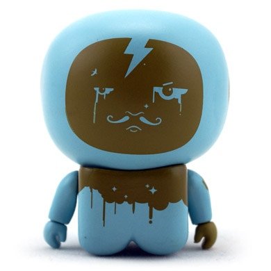 Blue Onesies Unipo figure by Unklbrand, produced by Unklbrand. Front view.