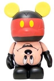 Upside Down Mickey figure by Thomas Scott, produced by Disney. Front view.