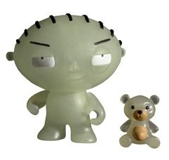 Family Guy - Stewie SDCC Edition figure, produced by Kidrobot. Front view.