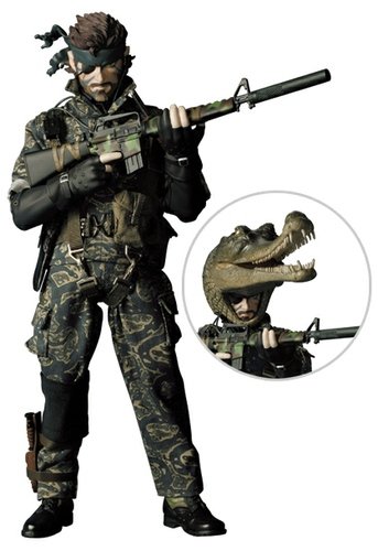 Metal Gear Solid 3 Snake Croc Cap - RAH No.228 figure by Hideo Kojima, produced by Medicom Toy. Front view.
