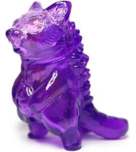 Clear Purple Micro Negora figure by Konatsu X Max Toy Co., produced by Max Toy Co.. Front view.