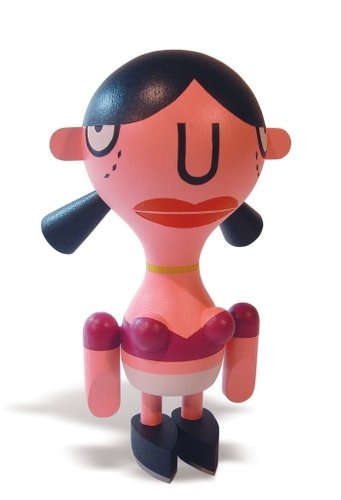 Joy Tokyo  figure by Mike Burnett, produced by Toy Tokyo. Front view.