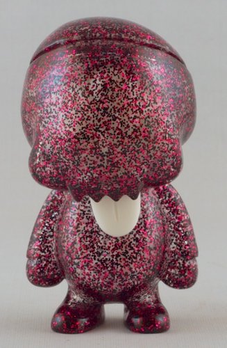 Young Gohst Pink Glitter figure by Ferg X Grody Shogun, produced by Lulubell Toys. Front view.