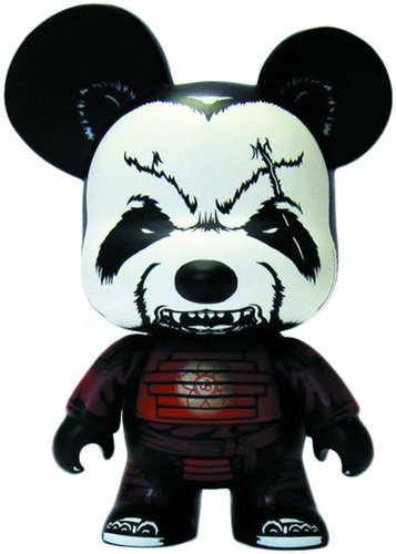 Pandaimyo - Fire Clan - Art Attack Toys Exclusive figure by Jon-Paul Kaiser, produced by Toy2R. Front view.
