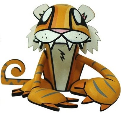 Tiger figure by Joe Ledbetter, produced by Play Imaginative. Front view.