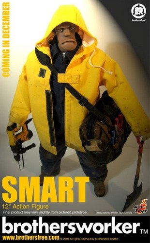Brothersworker Smart figure by Brothersfree, produced by Hot Toys. Front view.