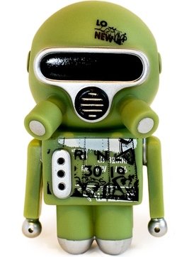 Greene Train figure by Unklbrand, produced by Unklbrand. Front view.