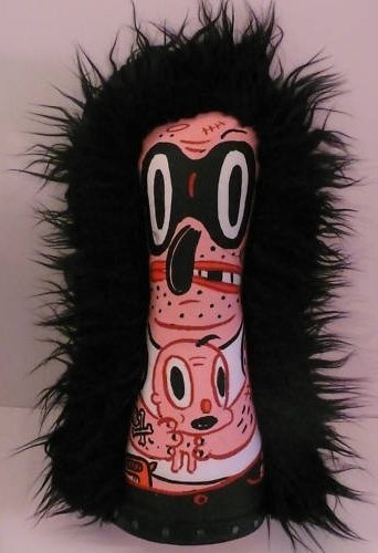 Baby Napper (Black Hair) figure by Gary Baseman, produced by Circus Punks. Front view.