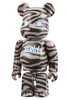 X-girl Be@rbrick 400% - Zebra Brown