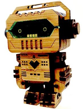 Kikazale (Robomatic) figure by Junichi Tsuneoka, produced by Chibi Pocket. Front view.