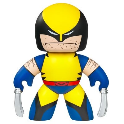 Wolverine figure, produced by Hasbro. Front view.