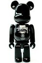 Stussy World Tour 2006 Be@rbrick 100% figure by Stussy, produced by Medicom Toy. Front view.